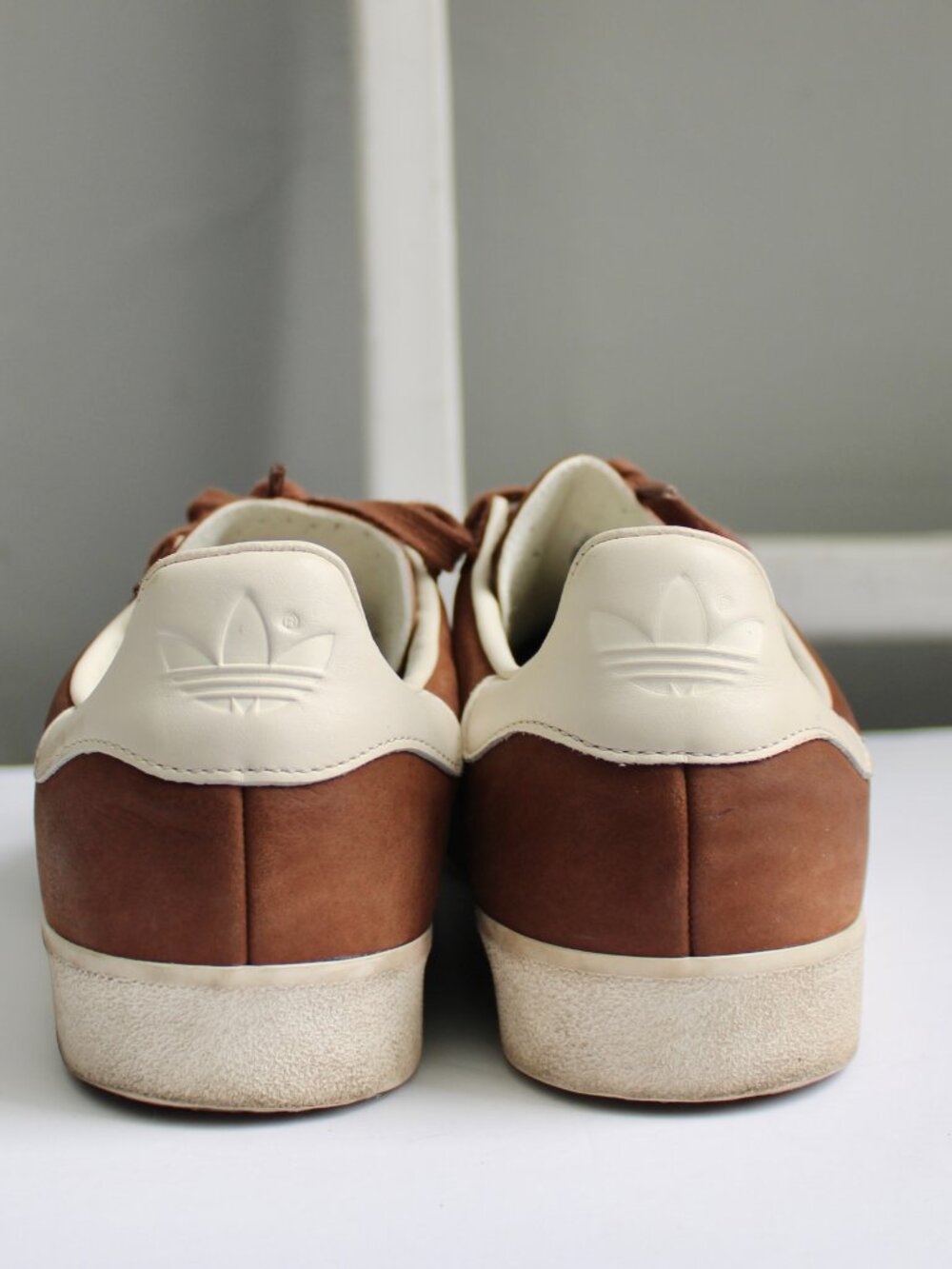 Adidas GAZELLE 85 Brown Cream Sneakers IG5005 Men's Size 12 - Picture 4 of 6
